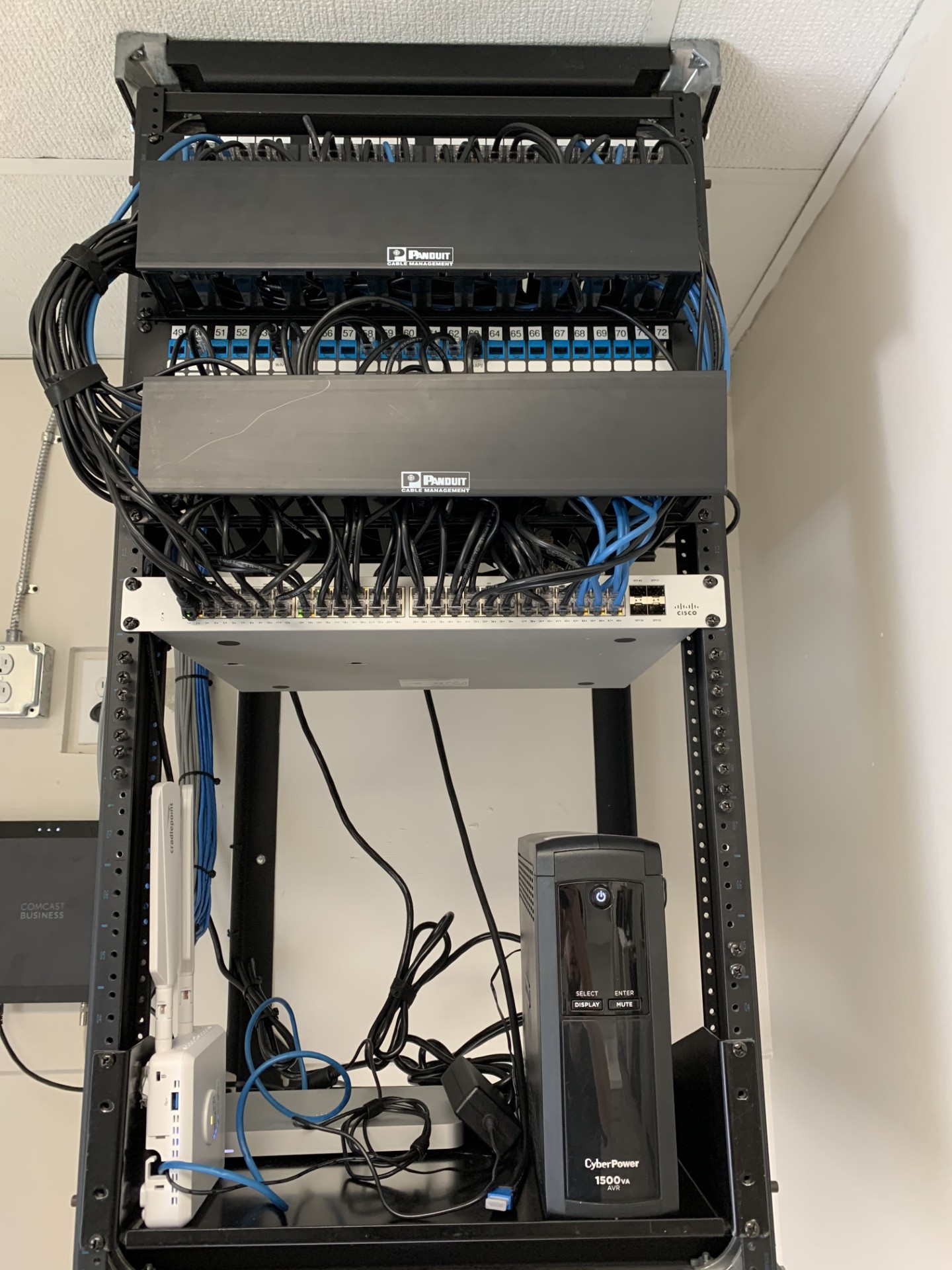 Structured cabling and switching from completed project work